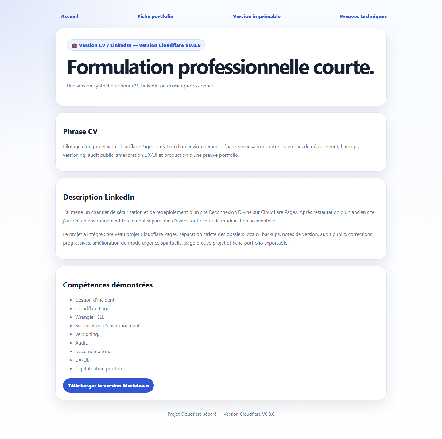 Capture CV LinkedIn